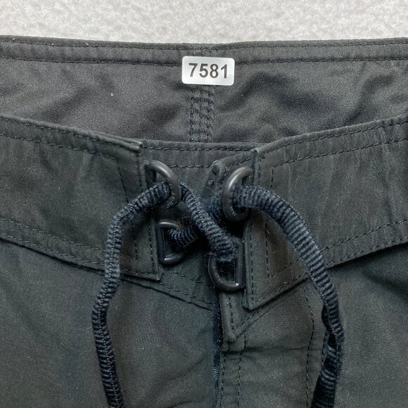 No Fear Board Shorts Mens Size 34 Black Tribal Graphic Swim Trunks - Picture 6 of 8